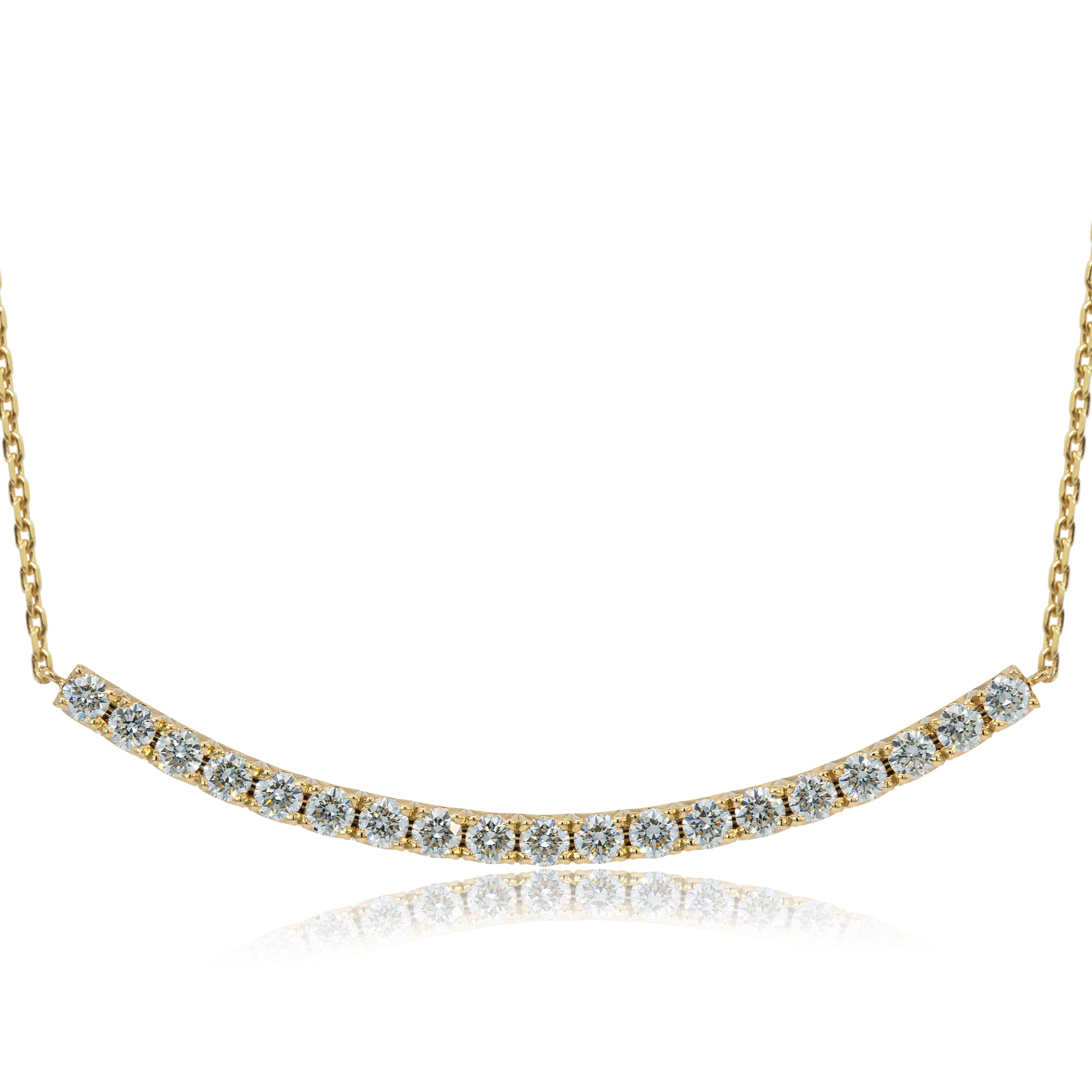 K18/Pt「ディアライン EXラージ」ネックレス