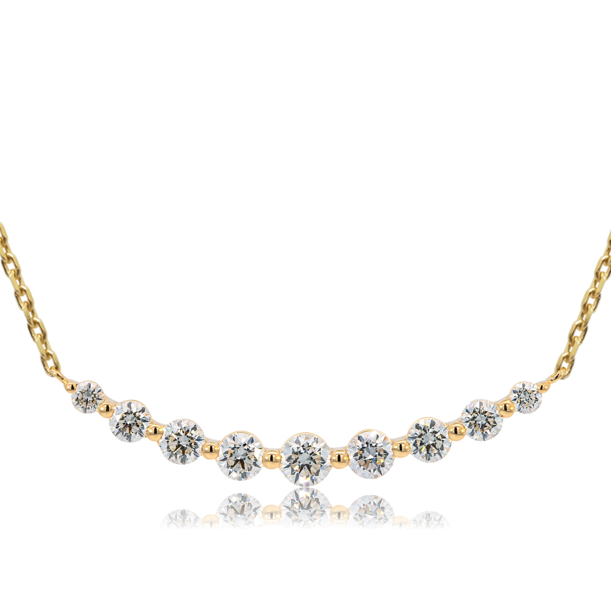 K18/Pt「ルミライン ラージ」ネックレス