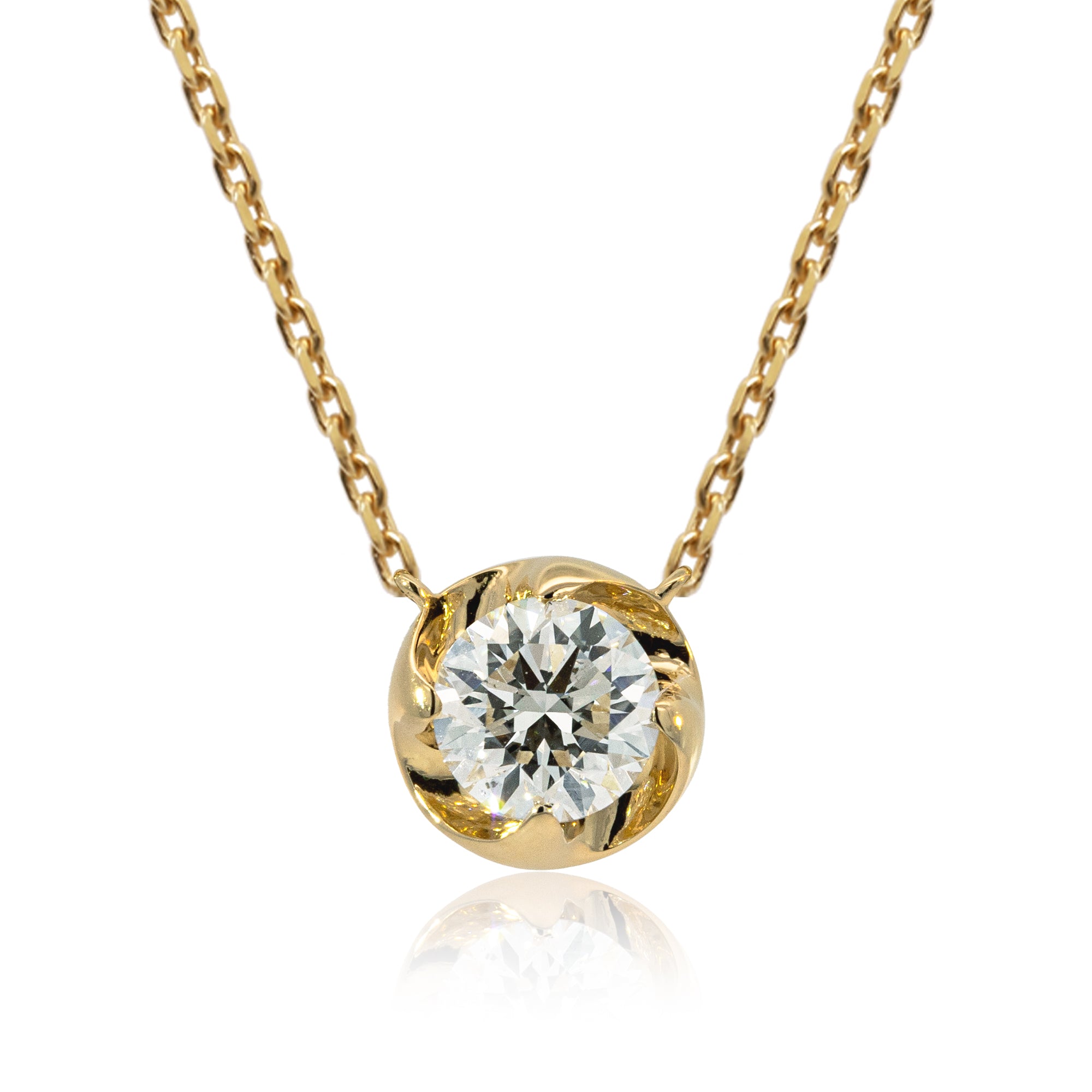 K18/Pt「0.4ctラウラ」ネックレス