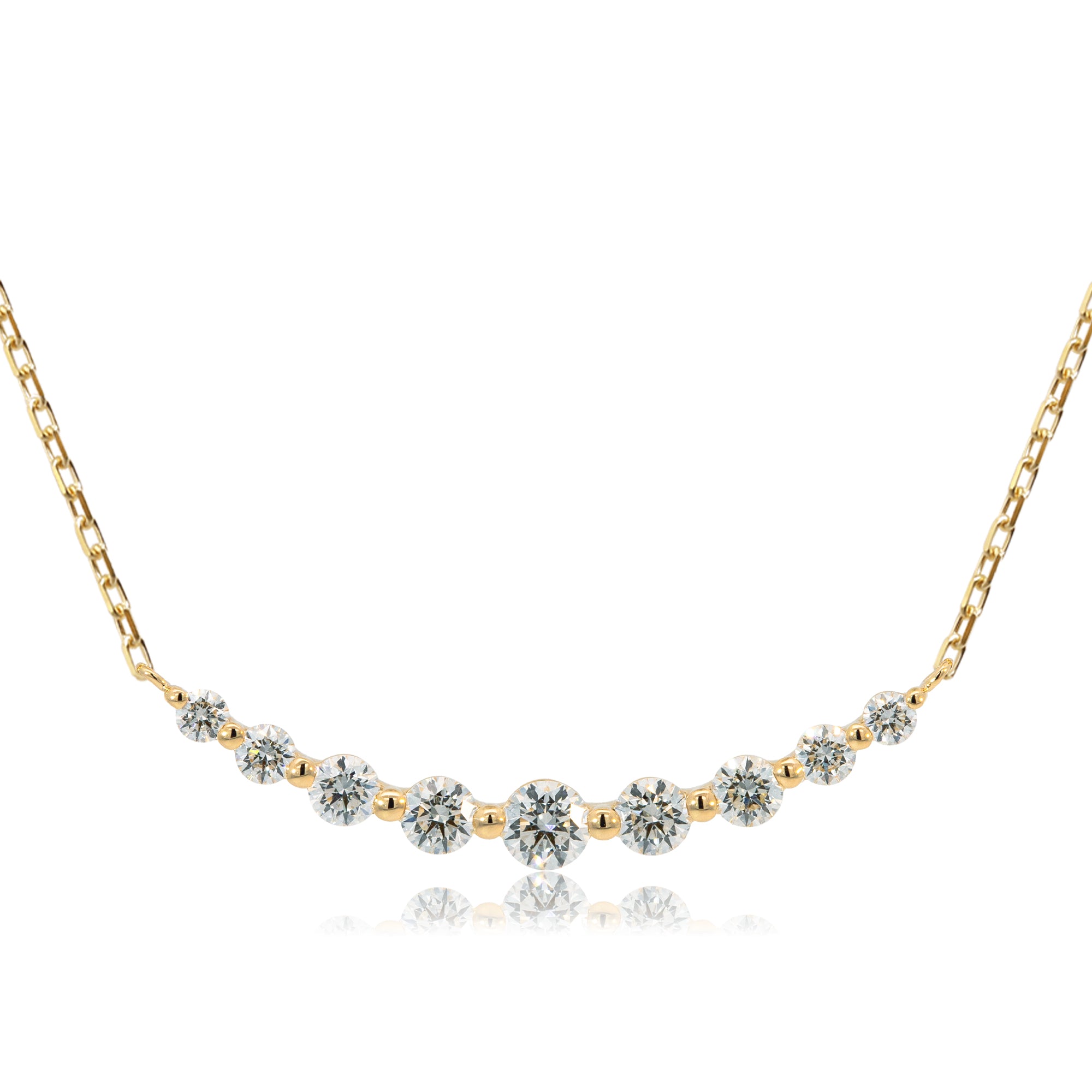 K18/Pt「ルミライン ミディアム」ネックレス