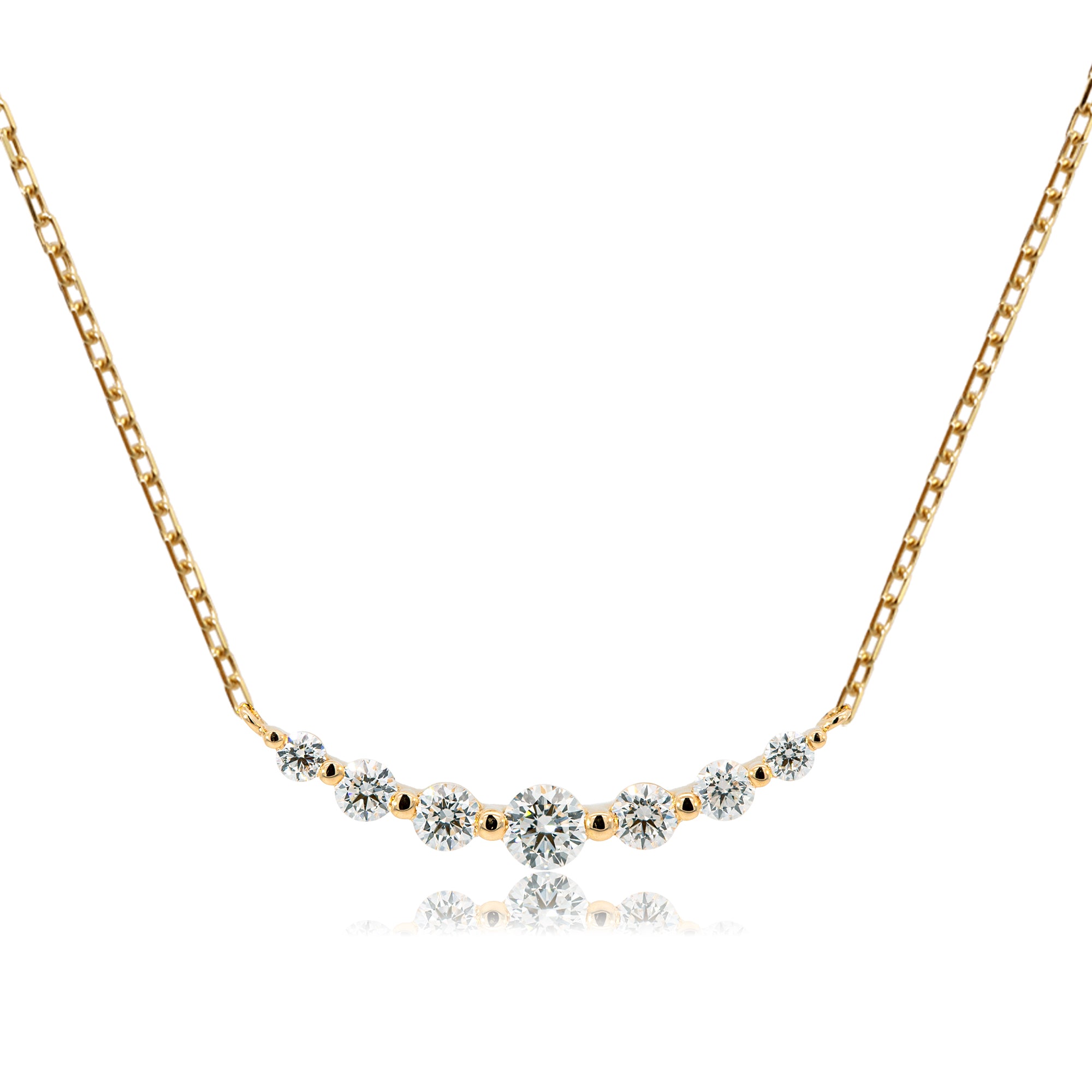 K18/Pt「ルミライン スモール」ネックレス