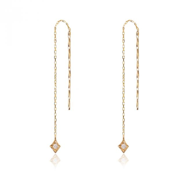 K18/Pt「シェリー」ピアス