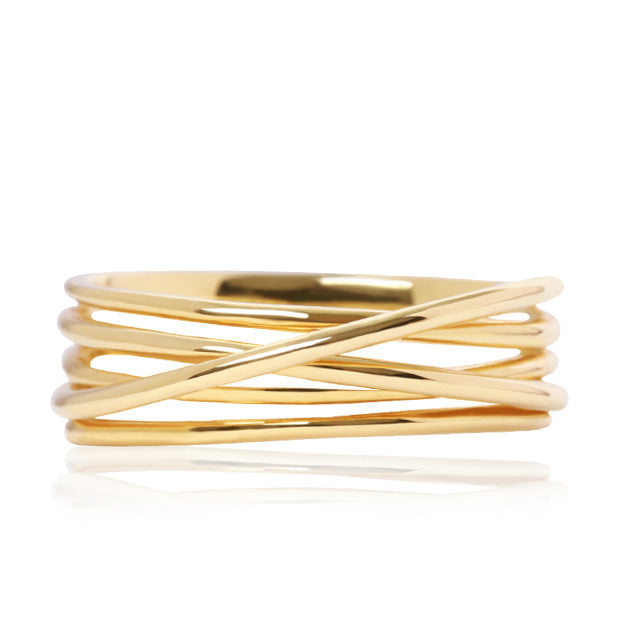 K18/Pt「ヘーゼル」リング