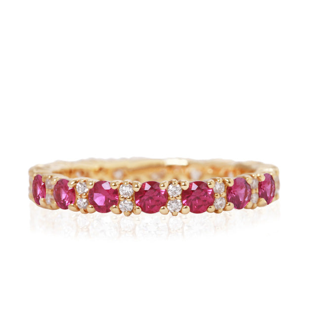 天然 ルビー 悴ん ダイヤモンド バングル2.3ct k18 ¥ 