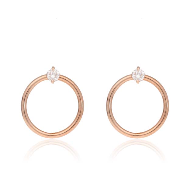 K18/Pt「アウーラ」ピアス