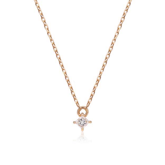 K18/Pt「0.017ctレディアン」ネックレス