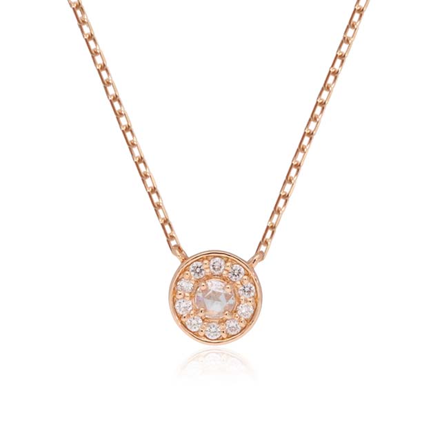 K18/Pt「ミニビジュー」ネックレス