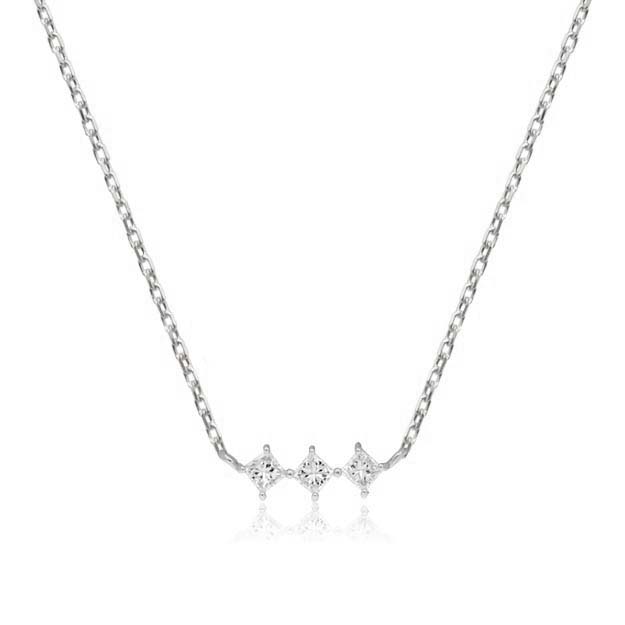 K18/Pt「レディトロワ」ネックレス