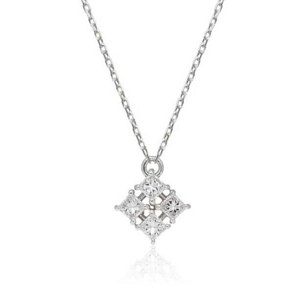 K18/Pt「レディキャトル」ネックレス