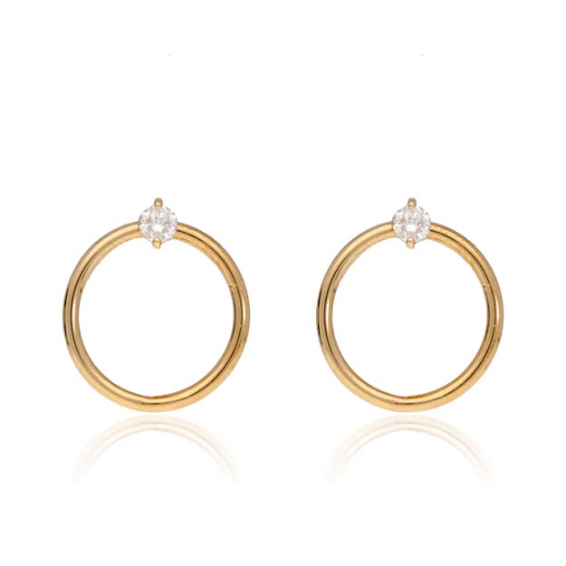 K18/Pt「アウーラ」ピアス