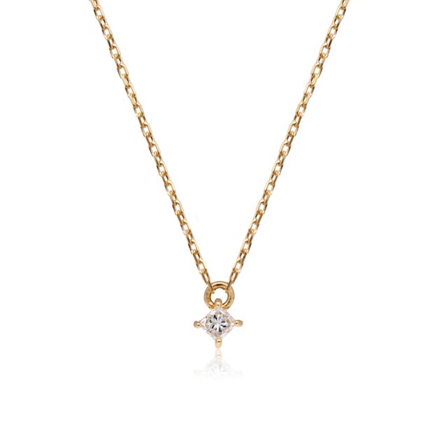 K18/Pt「0.017ctレディアン」ネックレス