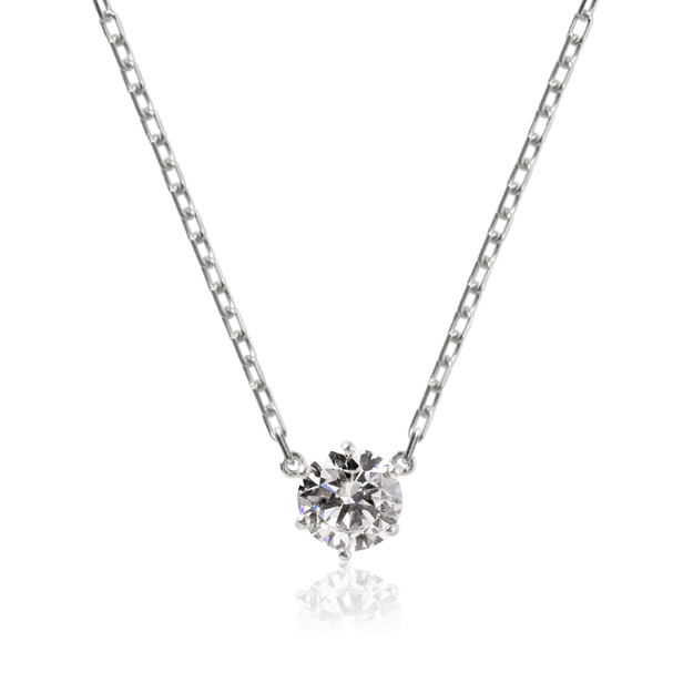 K18/Pt「0.2ctキャサリン」ネックレス