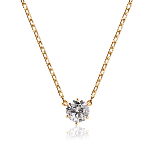 K18/Pt「0.2ctキャサリン」ネックレス