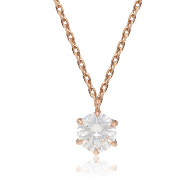 K18/Pt「0.4ctクラウディア」ネックレス