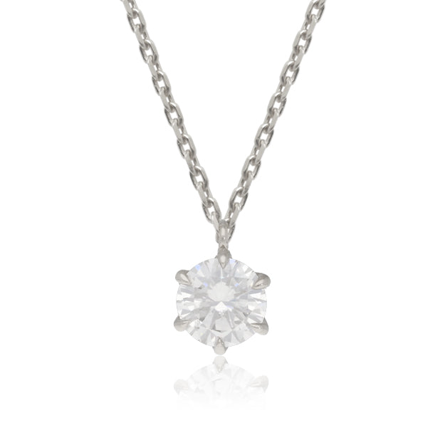 K18/Pt「0.4ctクラウディア」ネックレス