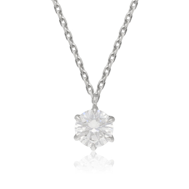 K18/Pt「0.4ctクラウディア」ネックレス