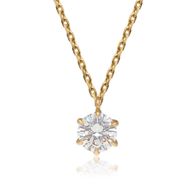 K18/Pt「0.4ctクラウディア」ネックレス