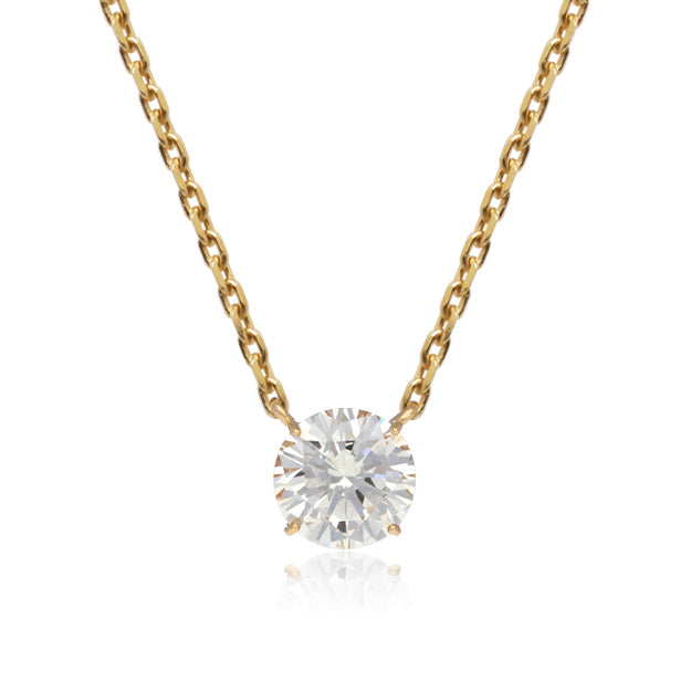 K18/Pt「0.4ctルピナス」ネックレス