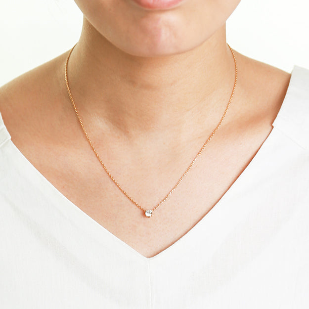 K18/Pt「0.4ctルピナス」ネックレス