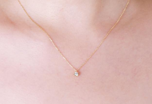 K18/Pt「0.1ctミオ」ネックレス