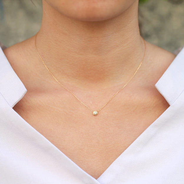 K18/Pt「0.15ctネオメゾ」ネックレス