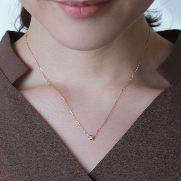 K18/Pt「0.1ctネオヌード」ネックレス