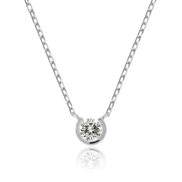 K18/Pt「0.1ctオルフェ」ネックレス