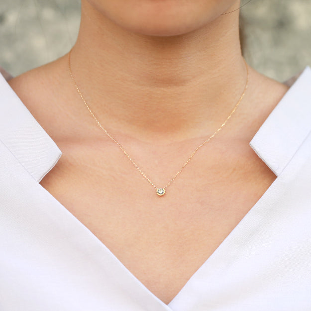 K18/Pt「0.2ctオルフェ」ネックレス