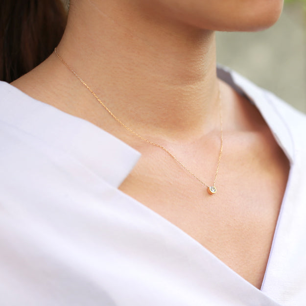 K18/Pt「0.2ctオルフェ」ネックレス