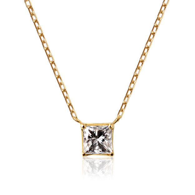 K18/Pt「0.2ctクイーン」ネックレス