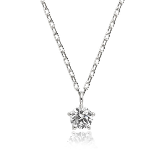 K18/Pt「0.1ctステラ」ネックレス