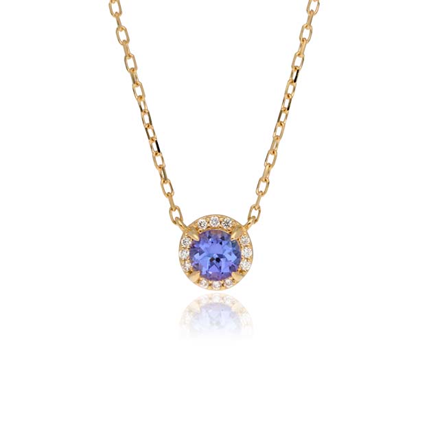 K18/Pt「タンザナイト ロミー」ネックレス