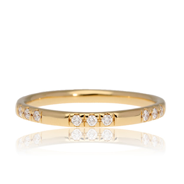 K18/Pt「アビー ワイド」リング