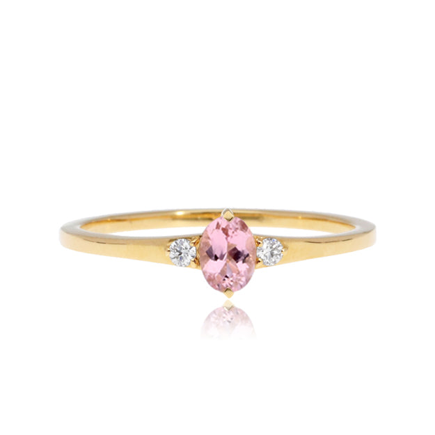 K18/Pt「ピンクトルマリン アルノー」リング｜【オレフィーチェ 