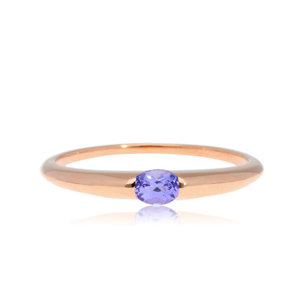 K18/Pt「タンザナイト ドロシー」リング