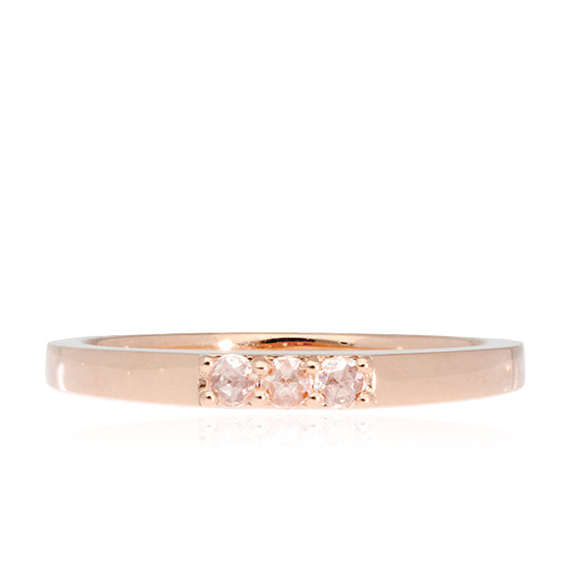 K18/Pt「ポレールローズ」リング