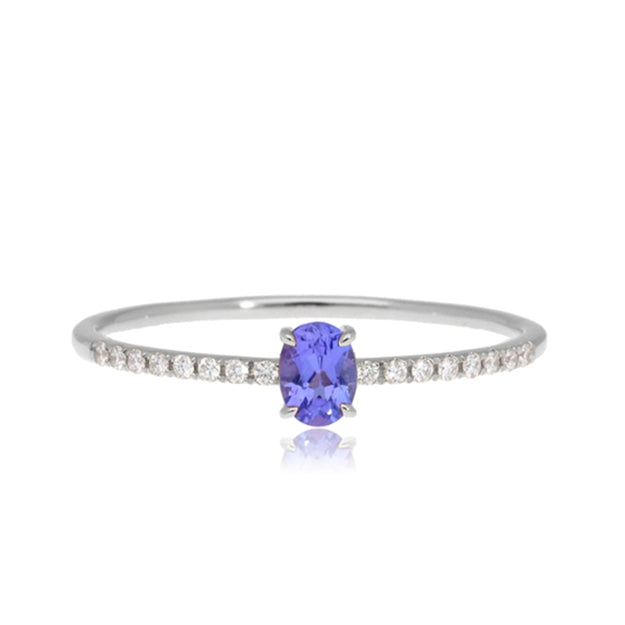 K18/Pt「タンザナイト ティリー」リング