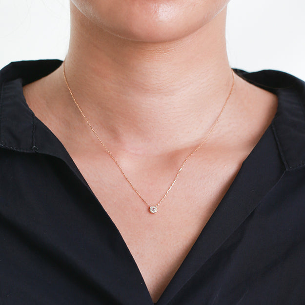 K18/Pt「ミニビジュー」ネックレス