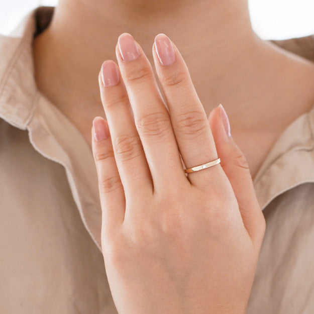 K18/Pt「レディアンプラ」リング