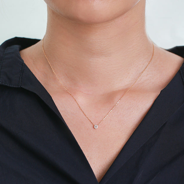 K18/Pt「カヌレ」ネックレス