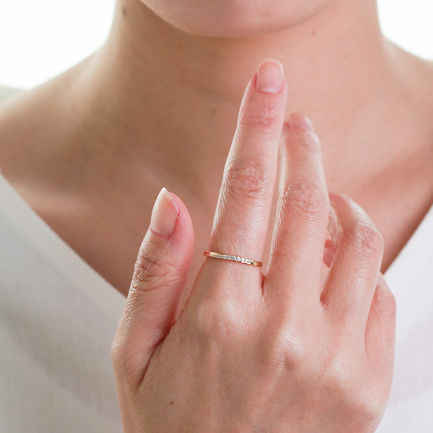 K18/Pt「リリカ」リング