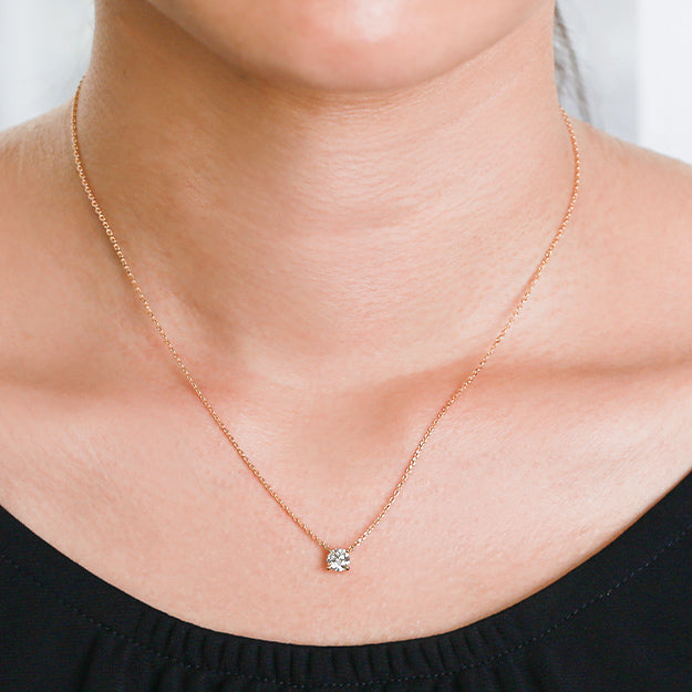 K18/Pt「0.5ctサーシャ」ネックレス