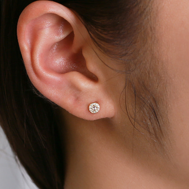 K18/Pt「ミニビジュー」ピアス