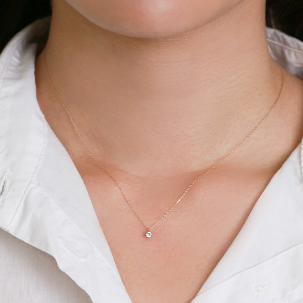 K18「ブルームーン ポッピングバース」ネックレス