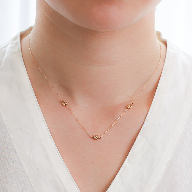 K18/Pt「ステーションノーテ」ネックレス