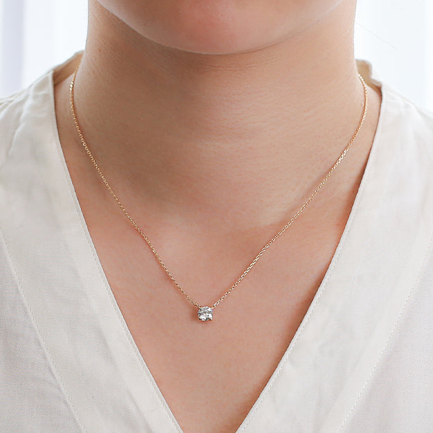 K18/Pt「0.7ctサーシャ」ネックレス