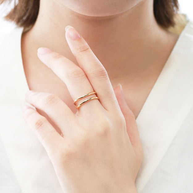 K18/Pt「ルッツ」リング