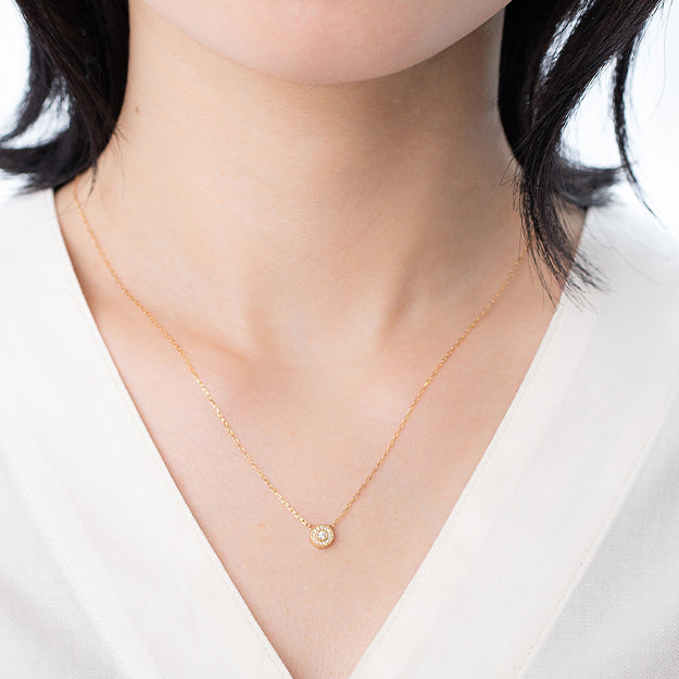 K18/Pt「ジェノワーズ」ネックレス