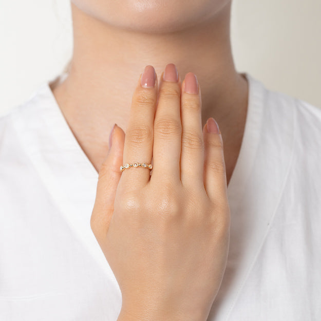 【数量限定】K18/Pt「ガレロワ ローズ」リング