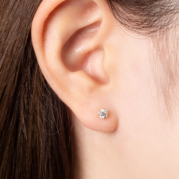K18/Pt「0.4ctマリリン」ピアス